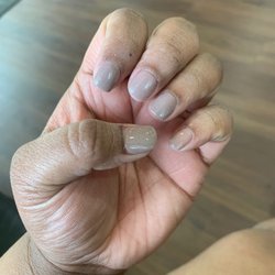 Star Nails - Dipped painted nude nails done by male owner. LOVE!