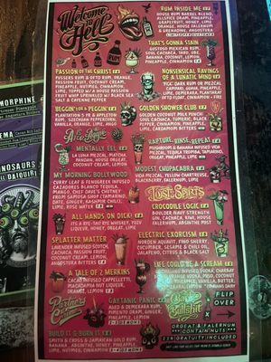 Menu photo 4 Hell Or High Water Tiki Denver, CO