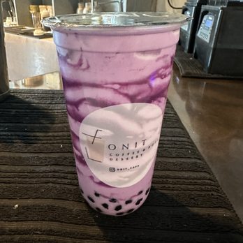 Onit Cafe - Ube milk tea with tapioca - Coffee & Tea Near Me - Federal Way, Washington