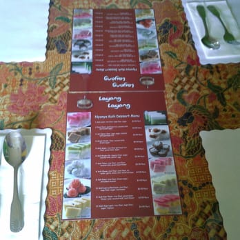 Layang Layang - Batik designs on their place mats, nice touch - Malaysian Near Me - Milpitas, California Layang Layang - Batik designs on their place mats, nice touch - Malaysian Near Me - Milpitas, California