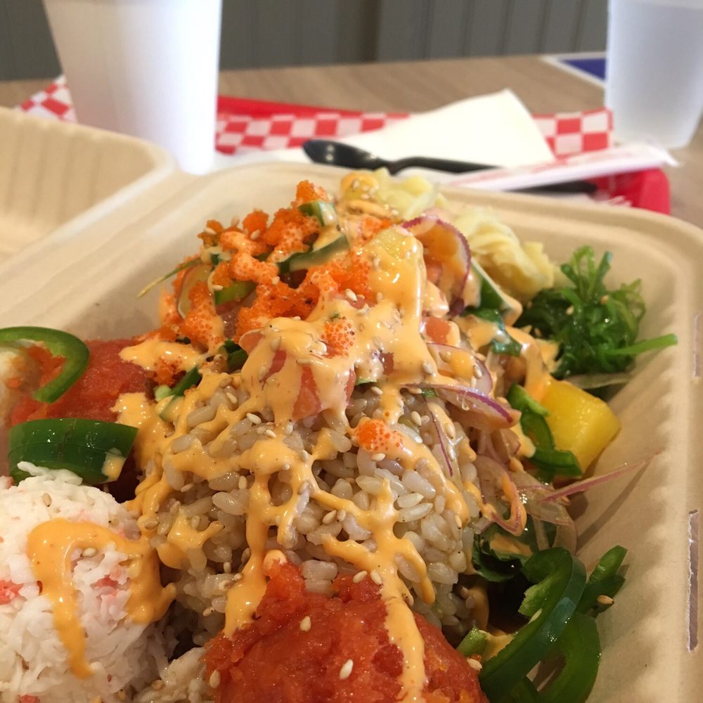 Wicked Poke - 2 scoops Spicy Tuna 1 scoop Salmon! - Poke Near Me - Oceanside, California Wicked Poke - 2 scoops Spicy Tuna 1 scoop Salmon! - Poke Near Me - Oceanside, California