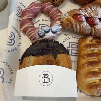 Paris Baguette - Chocolate ganache bomboloni, lemon blueberry mochi donut, chocolate supreme croissant - Bakeries Near Me - Cheshire, Connecticut