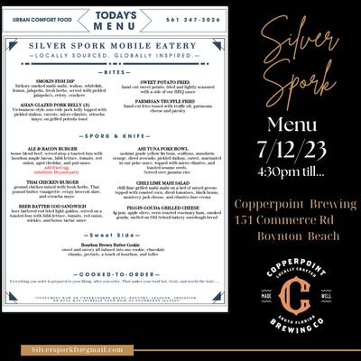 Menu photo 1 Silver Spork Mobile Eatery West Palm Beach, FL Menu photo 1 Silver Spork Mobile Eatery West Palm Beach, FL