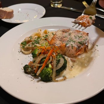John's Grill - Salmon , butter lemon dill , delectable fresh veg & wild rice - Seafood Near Me - Mukilteo, Washington John's Grill - Salmon , butter lemon dill , delectable fresh veg & wild rice - Seafood Near Me - Mukilteo, Washington