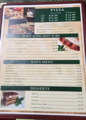 Menu photo 5 Pap’s Italian Grill Lakehills, TX