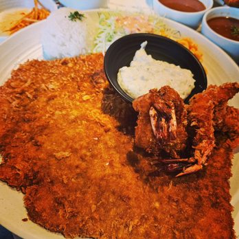 Lasung House - Jumbo Shrimp & Pork Cutlet Set - Korean Near Me - Los Angeles, California Lasung House - Jumbo Shrimp & Pork Cutlet Set - Korean Near Me - Los Angeles, California