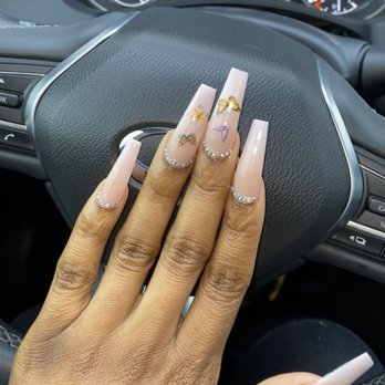 Bellacure Nails & Spa - Acrylic Full Set W. Crystals - Nail Salons Near Me - Lemont, Illinois Bellacure Nails & Spa - Acrylic Full Set W. Crystals - Nail Salons Near Me - Lemont, Illinois