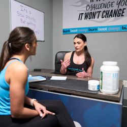 Burn Boot Camp - Focus Meetings: A 1-on-1 trainer to member meeting where you can discuss goals, nutrition, modifications, and more.