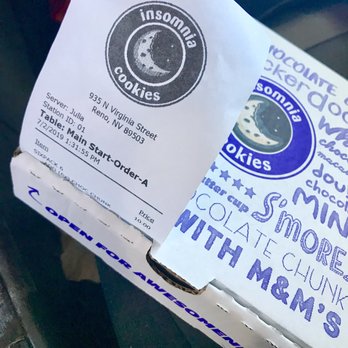 Insomnia Cookies - Julia was my helpful server. - Desserts Near Me - Reno, Nevada Insomnia Cookies - Julia was my helpful server. - Desserts Near Me - Reno, Nevada
