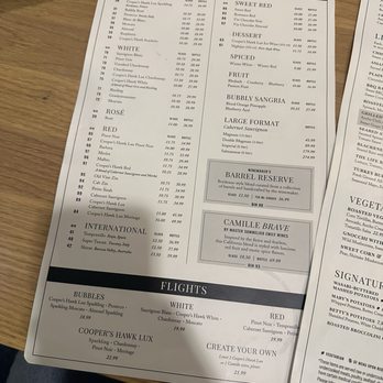 Cooper’s Hawk Winery & Restaurant - Menu - New American Near Me - Columbus, Ohio
