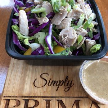 Simply Prima - Asian chopped chicken salad with ginger dressing - Caterers Near Me