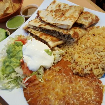Mr Taco - Carne Asada Quesadilla plate. $7.55- that salsa verde is really spicy! - Mexican Near Me - Riverside, California Mr Taco - Carne Asada Quesadilla plate. $7.55- that salsa verde is really spicy! - Mexican Near Me - Riverside, California