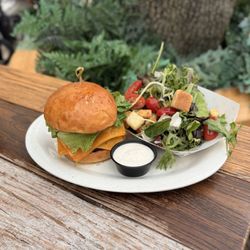 Cask & Larder - Cheeseburger and Salad
