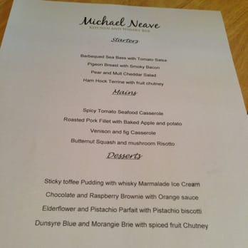 Michael Neave Kitchen and Whisky Bar - Sat set menu - British Near Me - Edinburgh, EDH
