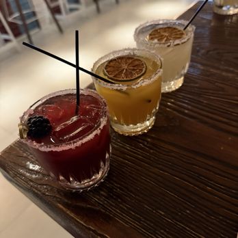 Chabella Miami - Margarita flight. A tad sweet but yummy still - Mexican Near Me - Doral, Florida