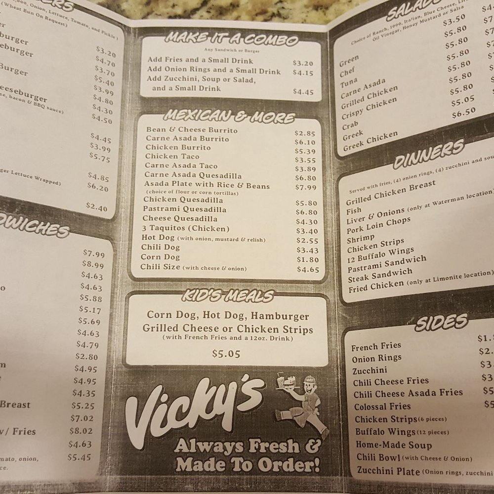 Vicky's Jurupa Valley - Breakfast, lunch and dinner menu - American Near Me - Riverside, California Vicky's Jurupa Valley - Breakfast, lunch and dinner menu - American Near Me - Riverside, California