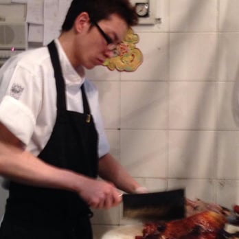 Four Seasons - the delicious duck being chopped up for dinner - Chinese Near Me - London, XGL