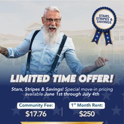 Wyndham Court of Plano - Stars, Stripes & Savings is still going!

Celebrate America's 250th Birthday with our biggest move in special!