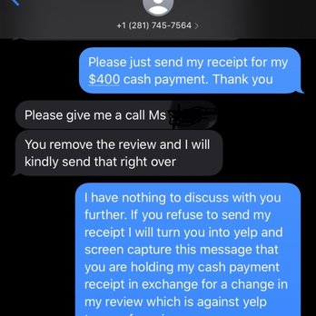 K and C First Class Moving - Asking me to modify my review in exchange to get my receipt for a cash payment **AGAINST YELP TOS** - Movers Near Me K and C First Class Moving - Asking me to modify my review in exchange to get my receipt for a cash payment **AGAINST YELP TOS** - Movers Near Me