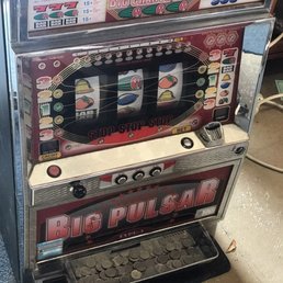 Slot machine from the 80's. With coins