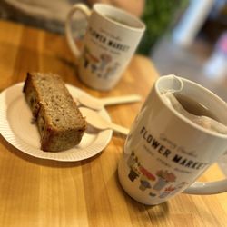 Mystic Coffee - Banana bread and a love spell tea...... delicious