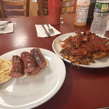 Forest Hills Diner - Beef Sausage on English Muffin - Diners Near Me - Jamaica Plain, Massachusetts Forest Hills Diner - Beef Sausage on English Muffin - Diners Near Me - Jamaica Plain, Massachusetts