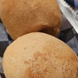 Yeast rolls at the table.