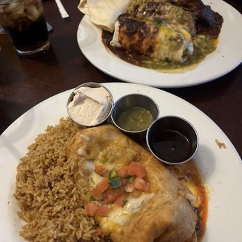 The Original Blue Adobe Grille - Carne Adovada Chimichanga & Sante Cafe Plate - Mexican Near Me - Mesa, Arizona The Original Blue Adobe Grille - Carne Adovada Chimichanga & Sante Cafe Plate - Mexican Near Me - Mesa, Arizona