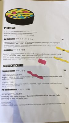 Menu photo 1 Uki Uki Warsaw, MZ