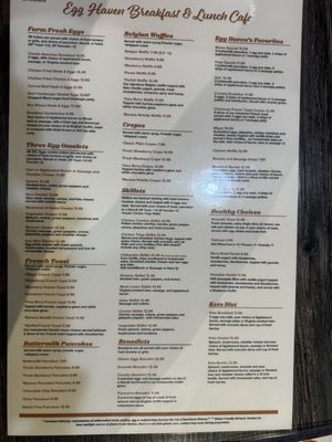 Menu photo 4 Egg Haven Cafe Hurst, TX