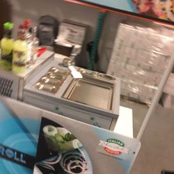 Italian Chocolate Twister - Ice N roll machine - rolled ice cream machine