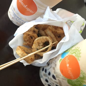 Tapioca Express - Calamari Combo with Milk Tea & a side of Coconut Milk Tea - Coffee & Tea Near Me - Union City, California Tapioca Express - Calamari Combo with Milk Tea & a side of Coconut Milk Tea - Coffee & Tea Near Me - Union City, California