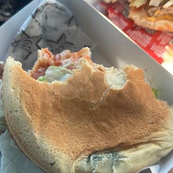 Carl's Jr - All 3 sandwiches had mold on them. - Burgers Near Me - Lone Pine, California Carl's Jr - All 3 sandwiches had mold on them. - Burgers Near Me - Lone Pine, California