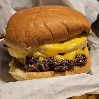 Jack Brown's Beer & Burger Joint - Roanoke - Close-up of the Bondurant Burger. - American Near Me - Roanoke, Virginia