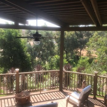 Bear Electric - Ceiling fan installed over my patio, no previous electrical was run to the location. He started from scratch :) - Electricians Near Me Bear Electric - Ceiling fan installed over my patio, no previous electrical was run to the location. He started from scratch :) - Electricians Near Me