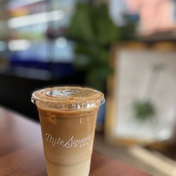 Mile Square Cafe - Iced Latte w Lavender (~$7) - Cafes Near Me - Hoboken, New Jersey Mile Square Cafe - Iced Latte w Lavender (~$7) - Cafes Near Me - Hoboken, New Jersey