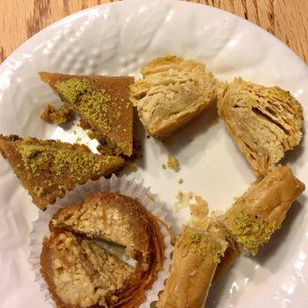 Shatila Bakery - Dearborn - Clockwise from upper left: bassma, mini rose, finger, Burma cashew - Desserts Near Me - Dearborn, Michigan Shatila Bakery - Dearborn - Clockwise from upper left: bassma, mini rose, finger, Burma cashew - Desserts Near Me - Dearborn, Michigan