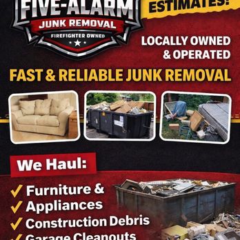 Five Alarm Junk Removal - Junk Removal & Hauling Near Me Five Alarm Junk Removal - Junk Removal & Hauling Near Me
