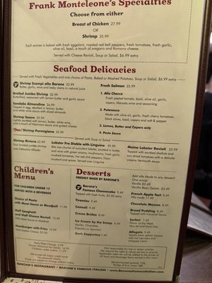 Menu photo 7 Barone's Valley Glen, CA