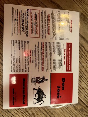Menu photo 2 Don Jose Mexican Food Phoenix, AZ Menu photo 2 Don Jose Mexican Food Phoenix, AZ