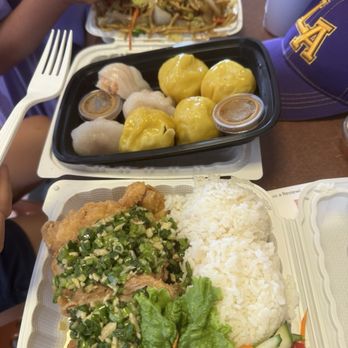 Aloha Manapua - Fried ginger chicken, shrimp dumplings, porkhash, chow mein - Dim Sum Near Me - Aiea, Hawaii
