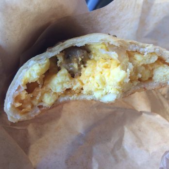 Big E Cafe - Inside Look: Sausage, Egg, Cheddar Cheese Empanada ($3.65)- 2/5 stars - Coffee & Tea Near Me - San Jose, California Big E Cafe - Inside Look: Sausage, Egg, Cheddar Cheese Empanada ($3.65)- 2/5 stars - Coffee & Tea Near Me - San Jose, California