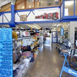 Harris Industrial Gases - Inside showroom area.