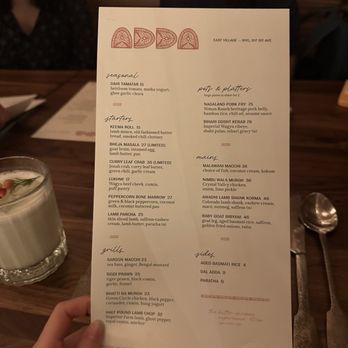 Adda - Menu - Indian Near Me - New York, New York Adda - Menu - Indian Near Me - New York, New York