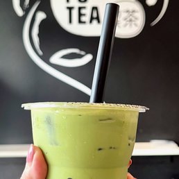 Milk Green Tea W/ Boba