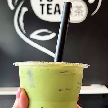 Kung Fu Tea - Milk Green Tea w/ Boba (Medium) - Bubble Tea Near Me - Charlotte, North Carolina Kung Fu Tea - Milk Green Tea w/ Boba (Medium) - Bubble Tea Near Me - Charlotte, North Carolina