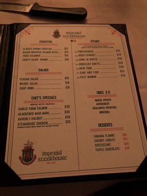 Menu photo 4 Imperial Steakhouse San Diego, CA Menu photo 4 Imperial Steakhouse San Diego, CA
