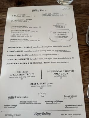 Menu photo 1 Dunsmoor Los Angeles, CA
