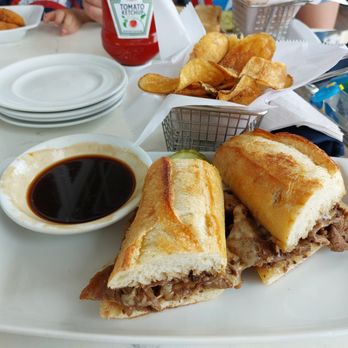 The Robinson Ale House - French Dip Handheld with Chips - Pubs Near Me - Long Branch, New Jersey