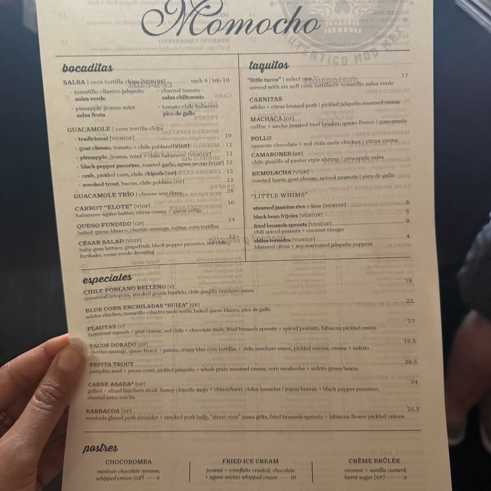 Momocho - Menu - Mexican Near Me - Cleveland, Ohio Momocho - Menu - Mexican Near Me - Cleveland, Ohio